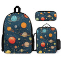Galaxy Three Piece Backpack Set white One size Three Piece Backpack Set Printed Offshore