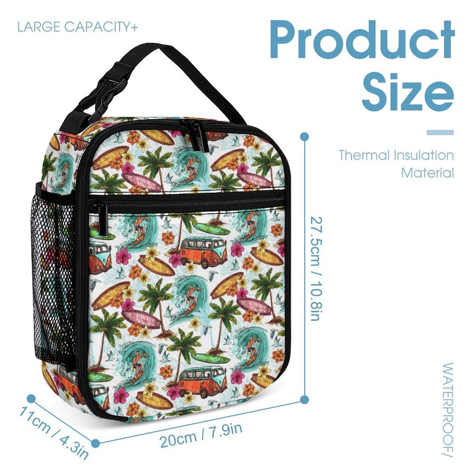 Surfing Safari Backpack, Lunch Bag & Pencil Case Set