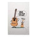 Uke, I Am Your Father, Guitar Ukulele AS Colour Tea Towel Default Title Tea Towel Dad Music Printed In Australia