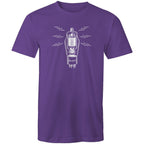 Amplifier Tube Valve - Mens T-Shirt Purple Mens T-shirt Music Printed In Australia