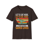 Punctuation Saves Lives Dinosaur, Let's Eat Kids Unisex T-shirt Dark Chocolate Unisex Adult T-shirt Globally Fulfilled