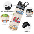Kids Cars - Insulated Water Bottle with Dual-Use Lid (18oz) Insulated Water Bottle with Dual-Use Lid (18oz) Printed Offshore