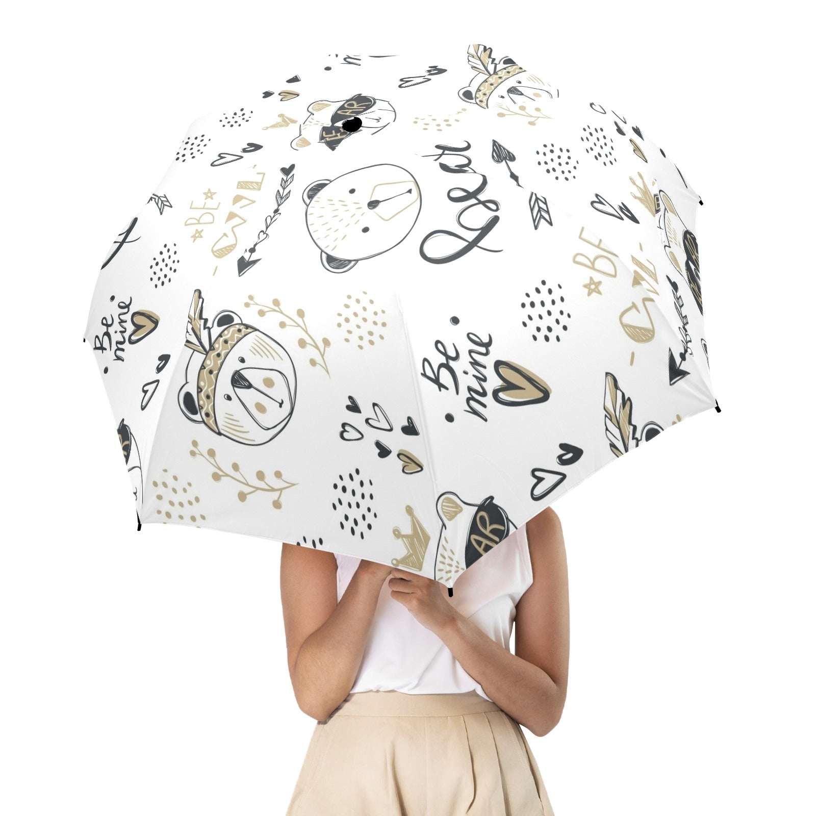 Bears - Semi-Automatic Foldable Umbrella (Model U12) Semi-Automatic Foldable Umbrella (U12)