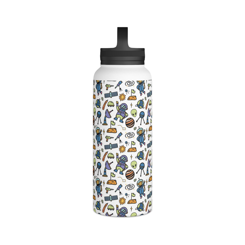 All About Space Stainless Steel Water Bottle, Handle Lid Stainless Steel Water Bottle With Handle Lid Globally Fulfilled Space