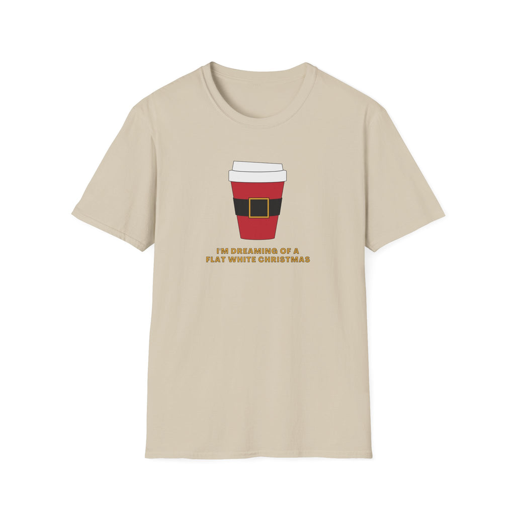 I'm Dreaming Of A Flat White Christmas - Unisex Softstyle T-Shirt
