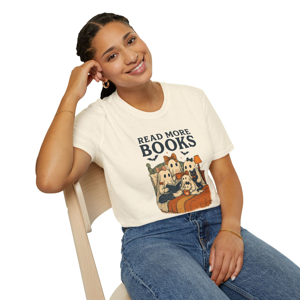 Read More Books, Ghosts - Unisex Softstyle T-shirt
