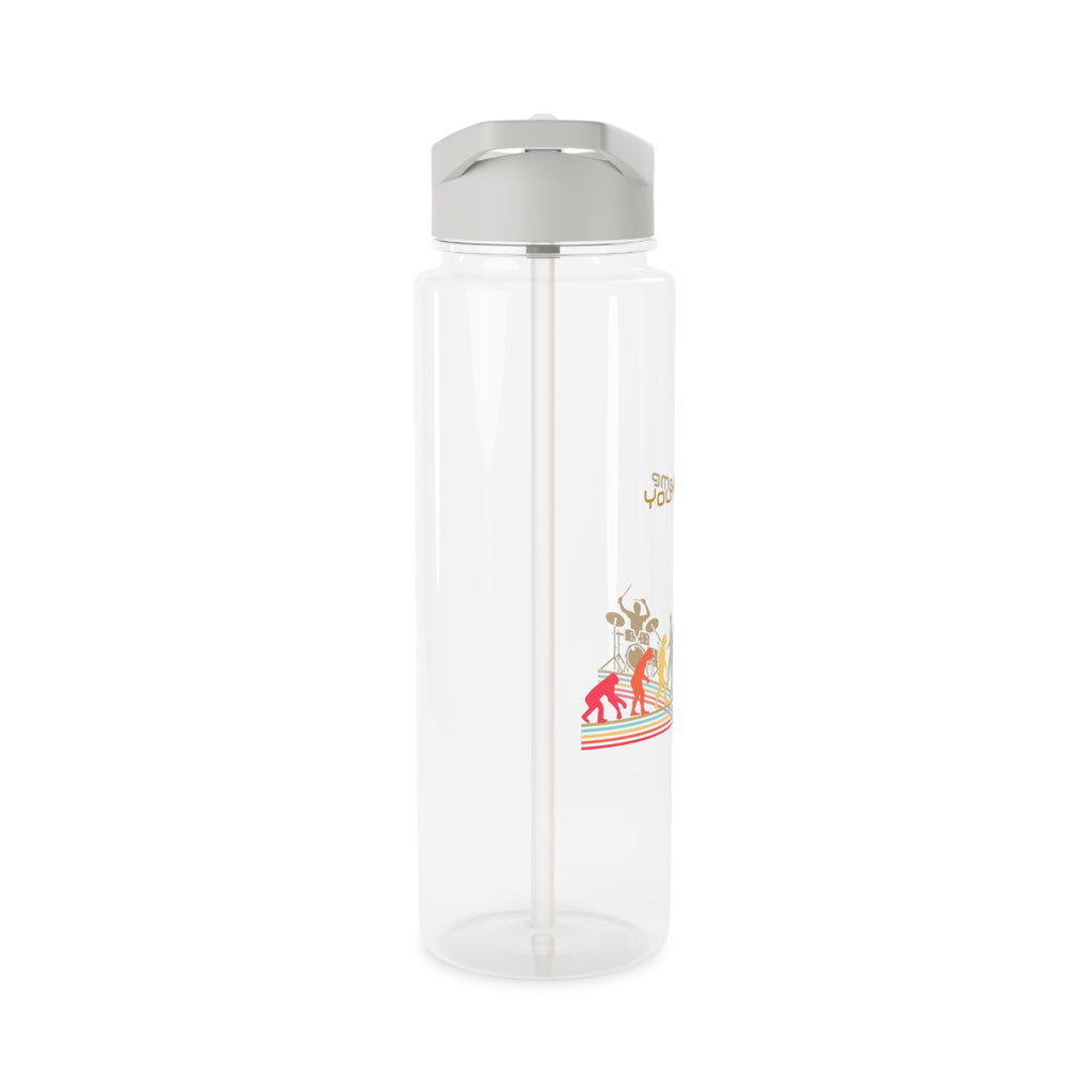 Personalised - Drummer Evolution - Clear Tritan Water Bottle