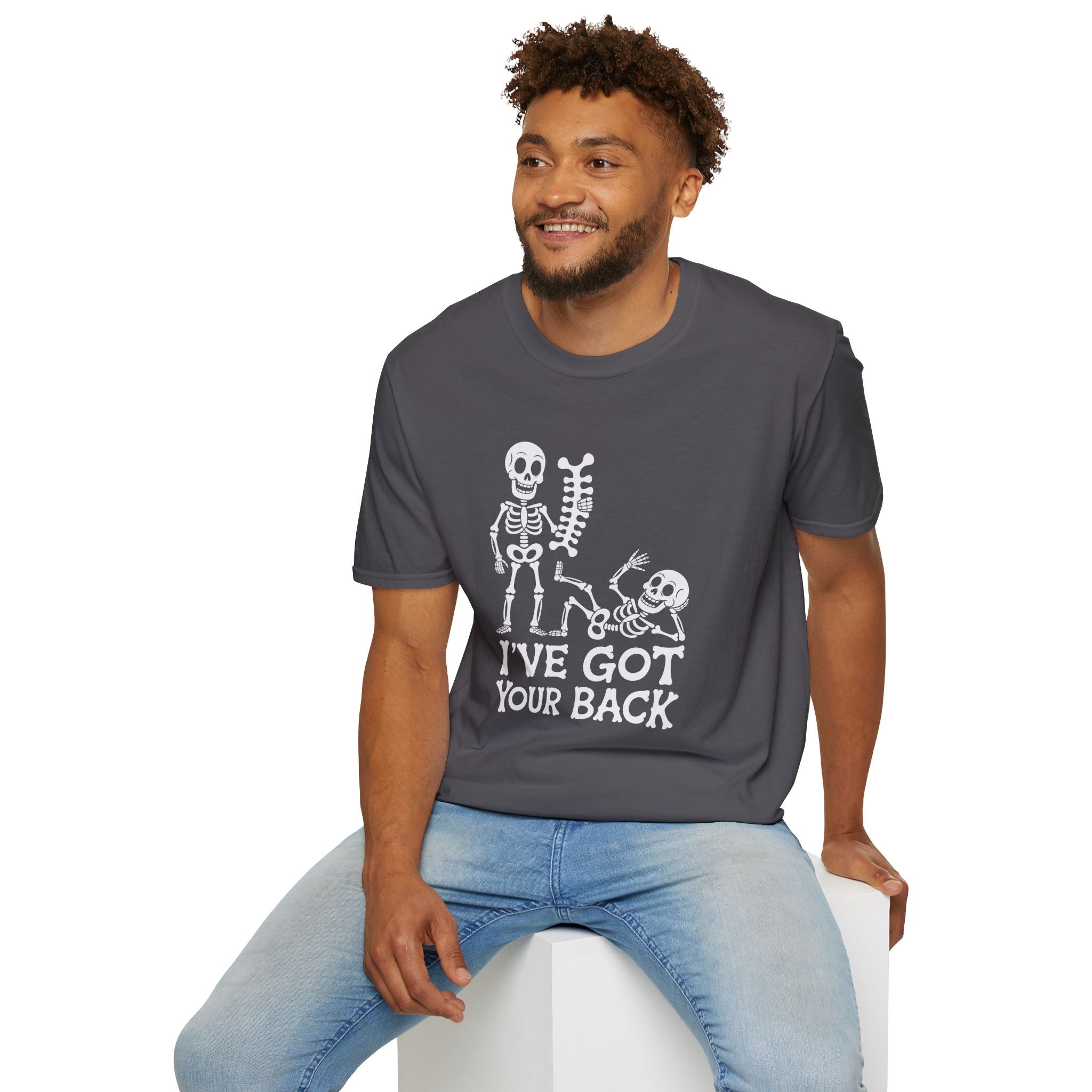 Skeleton, I've Got Your Back - Unisex Softstyle T-Shirt