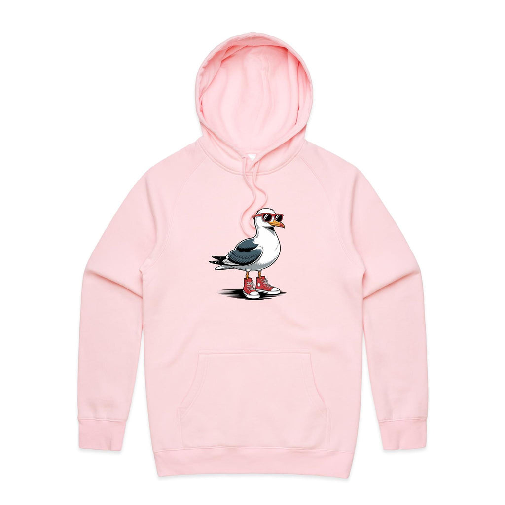 Seagull With Sunglasses And High Tops Men's AS Colour Hoodie