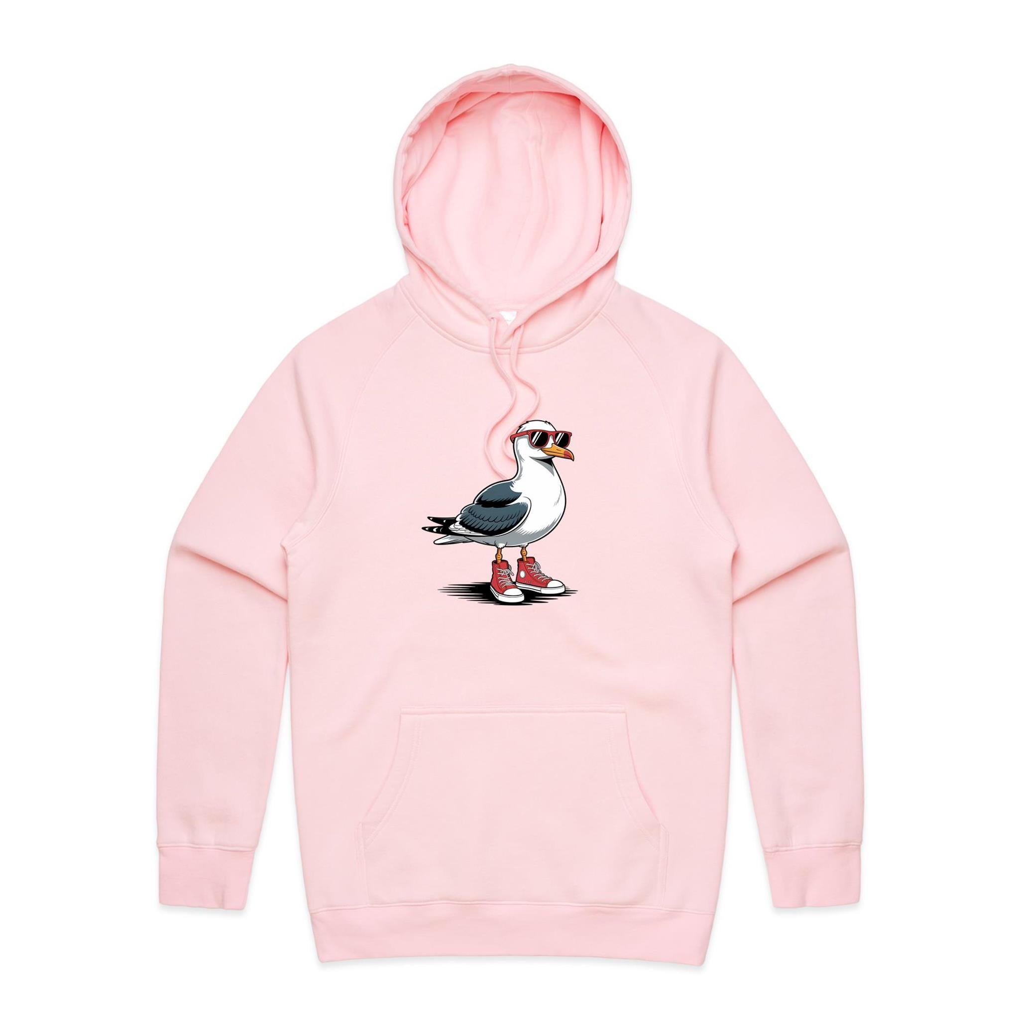 Seagull With Sunglasses And High Tops Men's AS Colour Hoodie