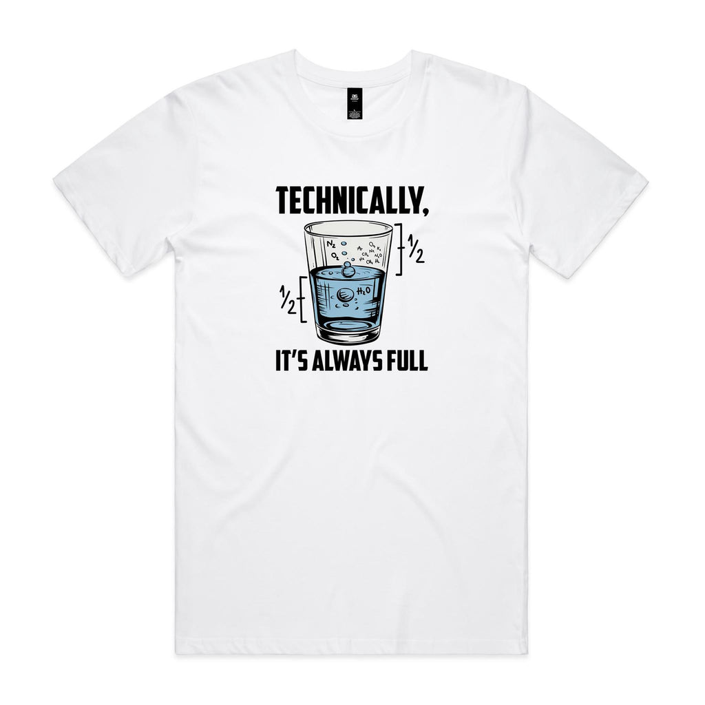 Glass Half Full Men's AS Colour T-shirt