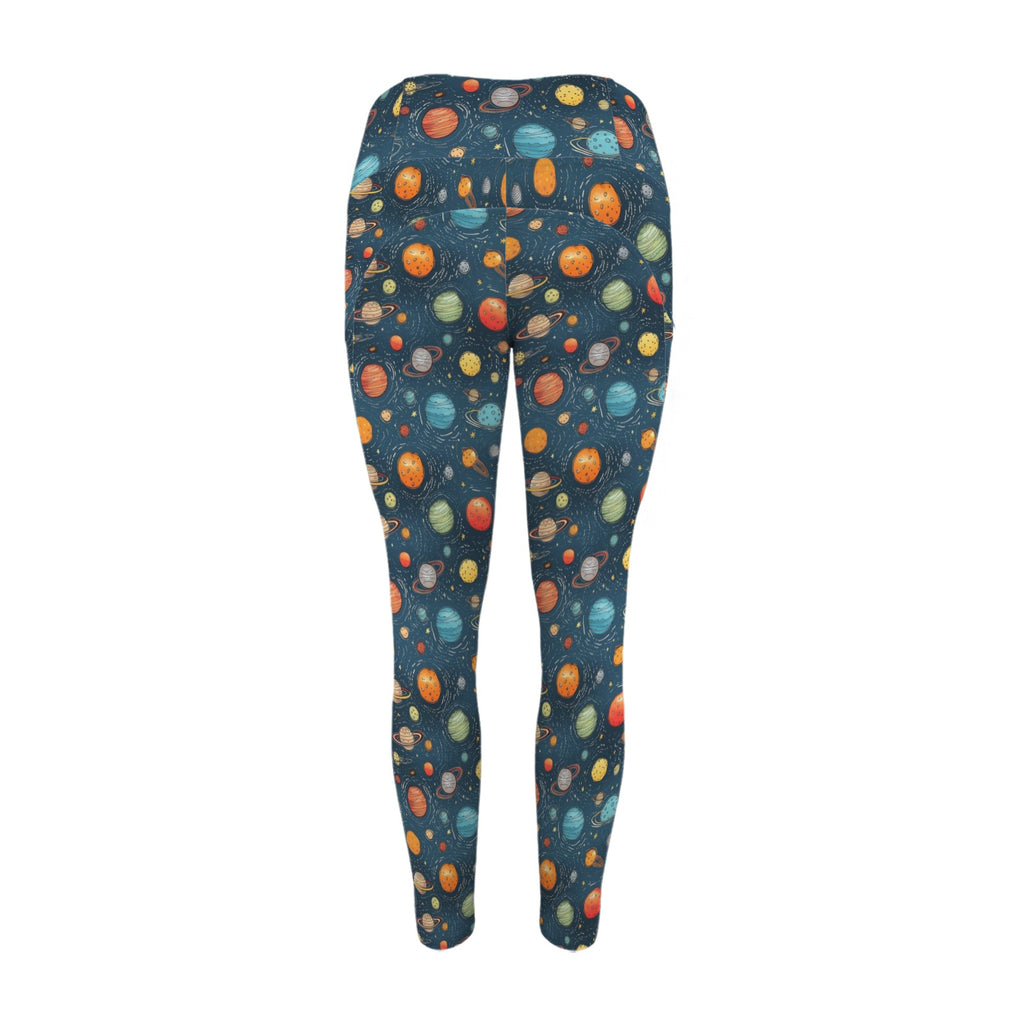 Galaxy - Women's High Waist Pockets Yoga Leggings
