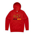 They All Matter Solid Liquid Gas Men's AS Colour Hoodie Red Mens Hoodie Printed In Australia Science