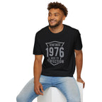Turning 50, Vintage 1976, Aged To Perfection Unisex Softstyle T-Shirt Unisex Adult T-shirt Australian Printer Birthday