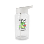 Personalised - Frog, Social Battery - Clear Tritan Water Bottle