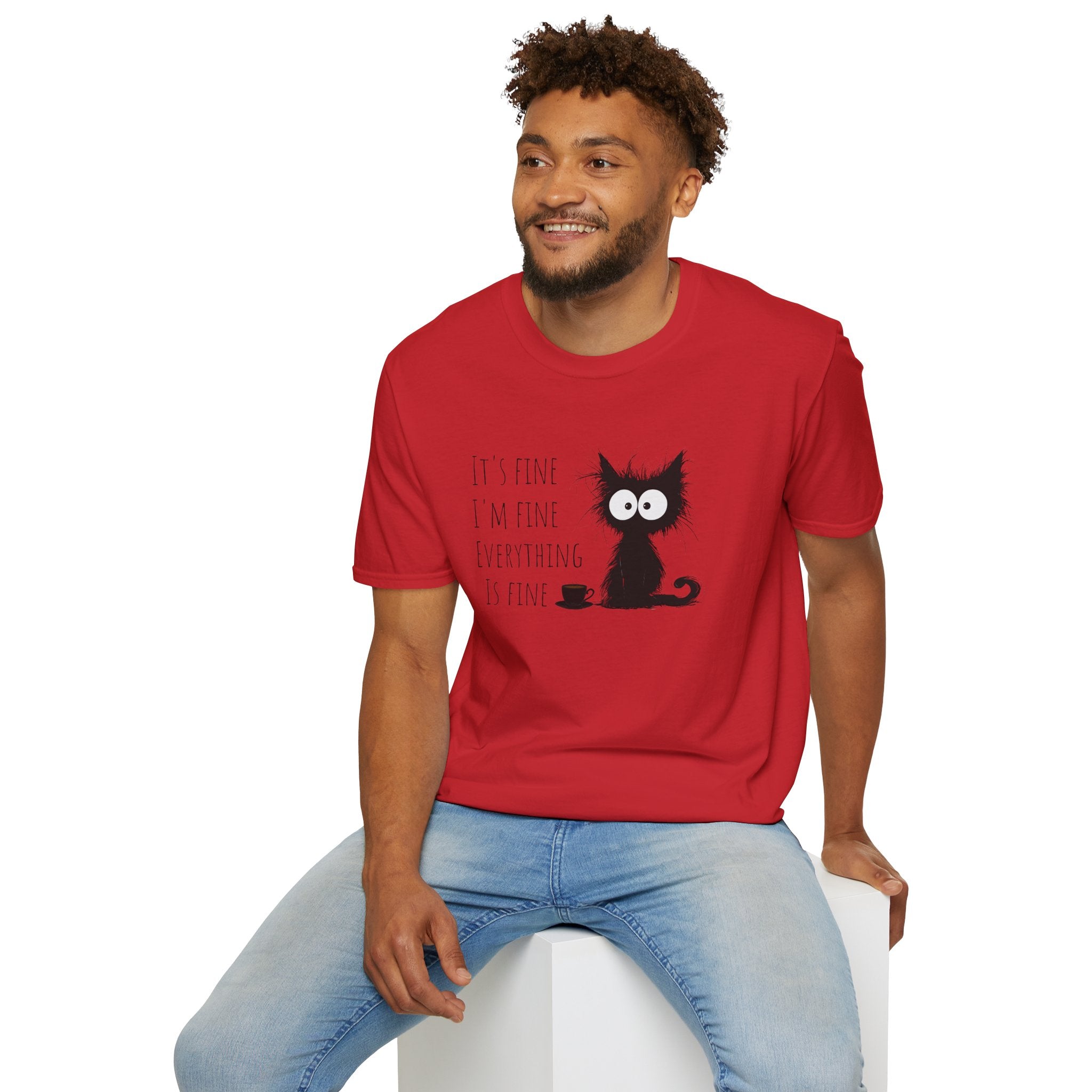 It's Fine, I'm Fine, Everything Is Fine Unisex Softstyle T-Shirt Unisex Adult T-shirt animal Australian Printer