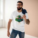 Alien Commute - Men's Staple Tee White Mens Premium T-Shirt Printed in AU and US Sci Fi