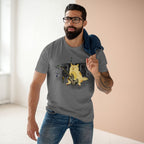 Cat Bass Player - Men's Staple Tee Athletic Heather Mens Premium T-Shirt Animal Music Printed in AU and US