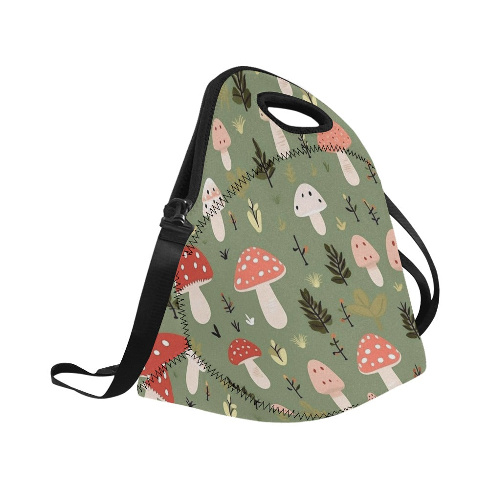 Toadstools - Neoprene Lunch Bag Neoprene Lunch Bag Printed Offshore