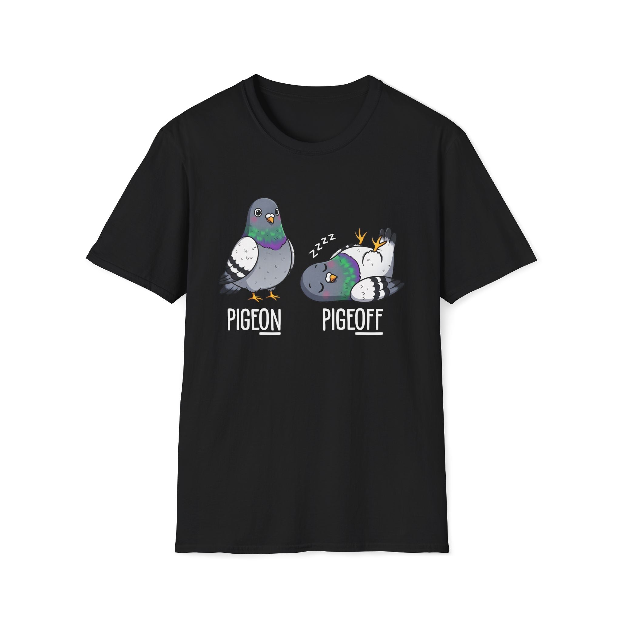 Pigeon vs Pigeoff Unisex T-Shirt Unisex Adult T-shirt Birds Globally Fulfilled