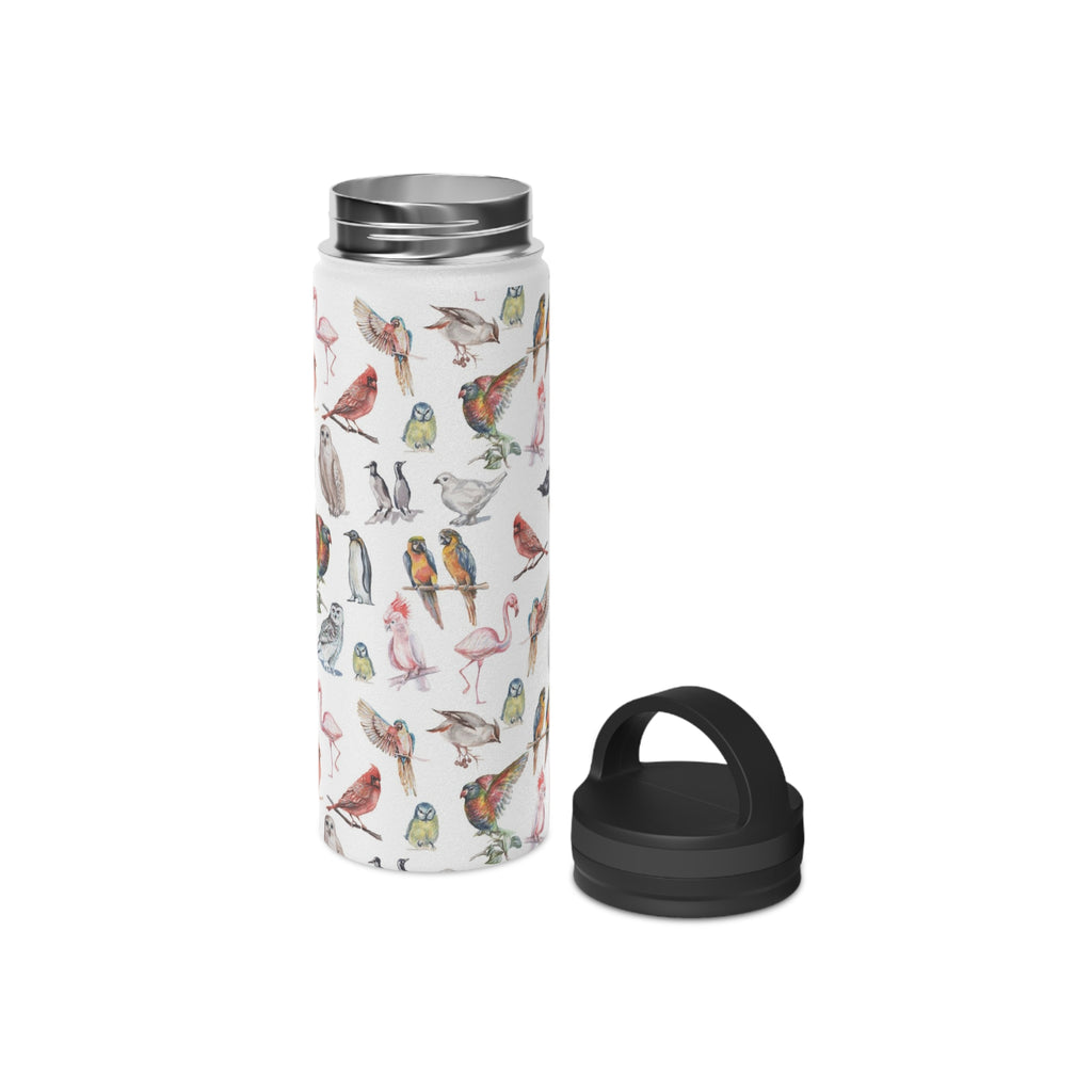 Birds Of A Feather Stainless Steel Water Bottle, Handle Lid Stainless Steel Water Bottle With Handle Lid animal Birds Globally Fulfilled