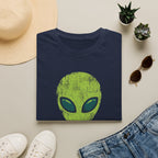 Green Alien Head Humans Aren't Real Unisex T-Shirt Unisex Adult T-shirt Globally Fulfilled Sci Fi