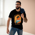 Coffee Makes Life Bearable - Men's Staple Tee Black Mens Premium T-Shirt Animal Coffee Printed in AU and US
