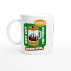 Personalised - Brewtiful, Espresso Yourself - White 11oz Ceramic Mug with Colour Inside Ceramic White Personalised 11oz Mug Coffee customise Globally Fulfilled personalise