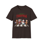 Fab Four Of Christmas Crossing The Road - Unisex Softstyle T-Shirt