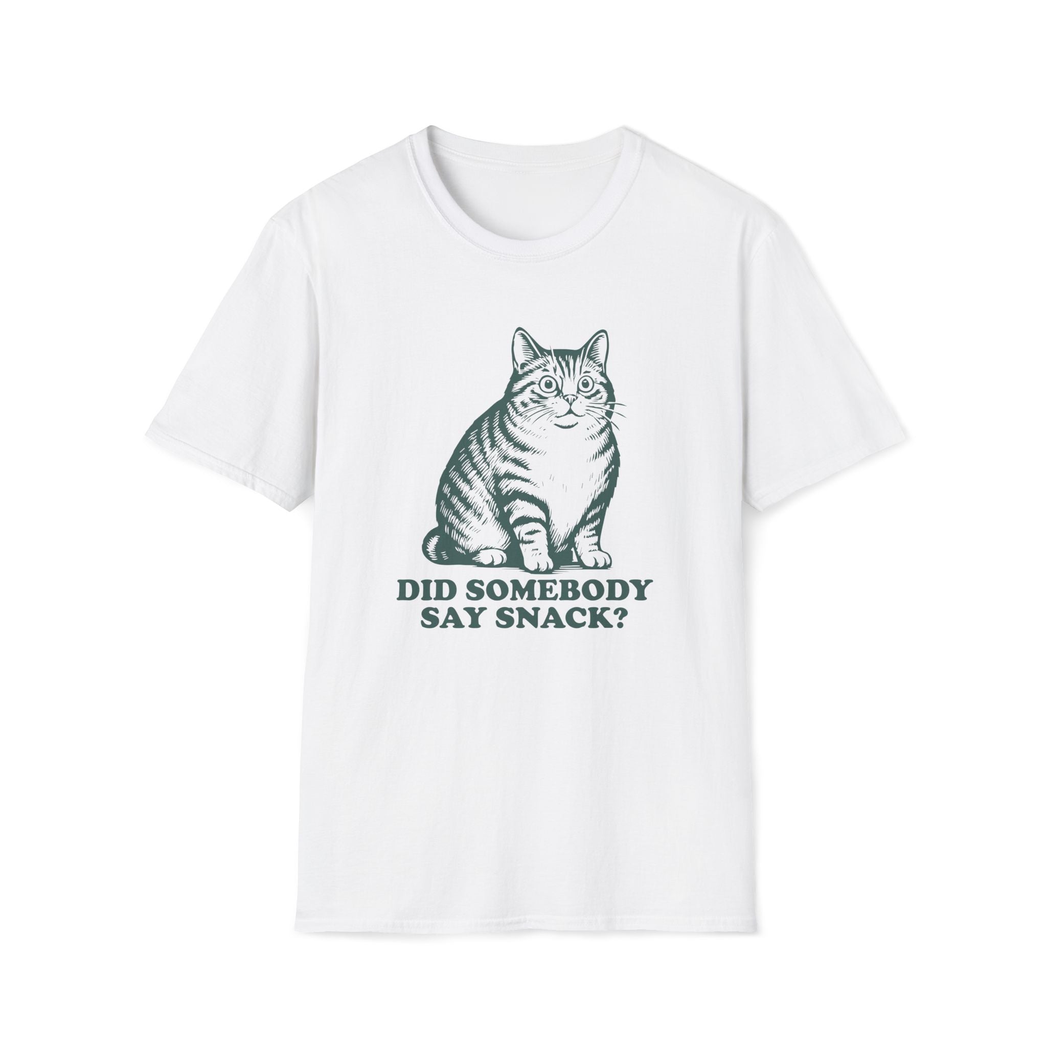 Cat, Did Somebody Say Snack - Unisex Softstyle T-Shirt