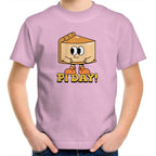Pi Day - Kids Youth T-Shirt Pink Kids Youth T-shirt Maths Printed In Australia