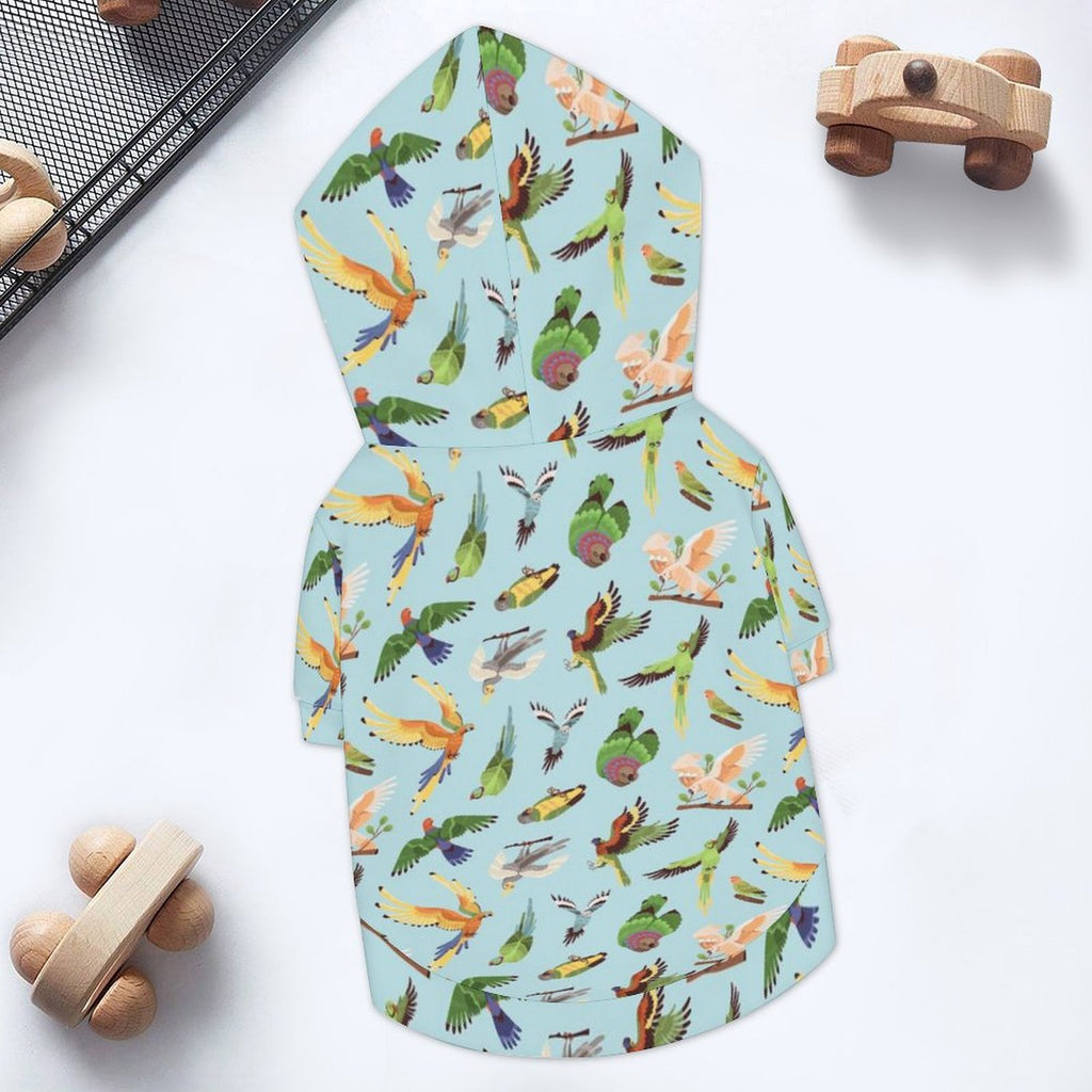 Parrots Pet Hoodie (Small Size)