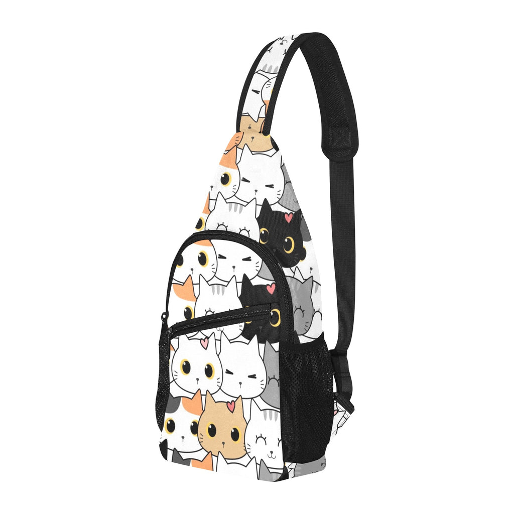 Cute Cartoon Cats - Chest Bag