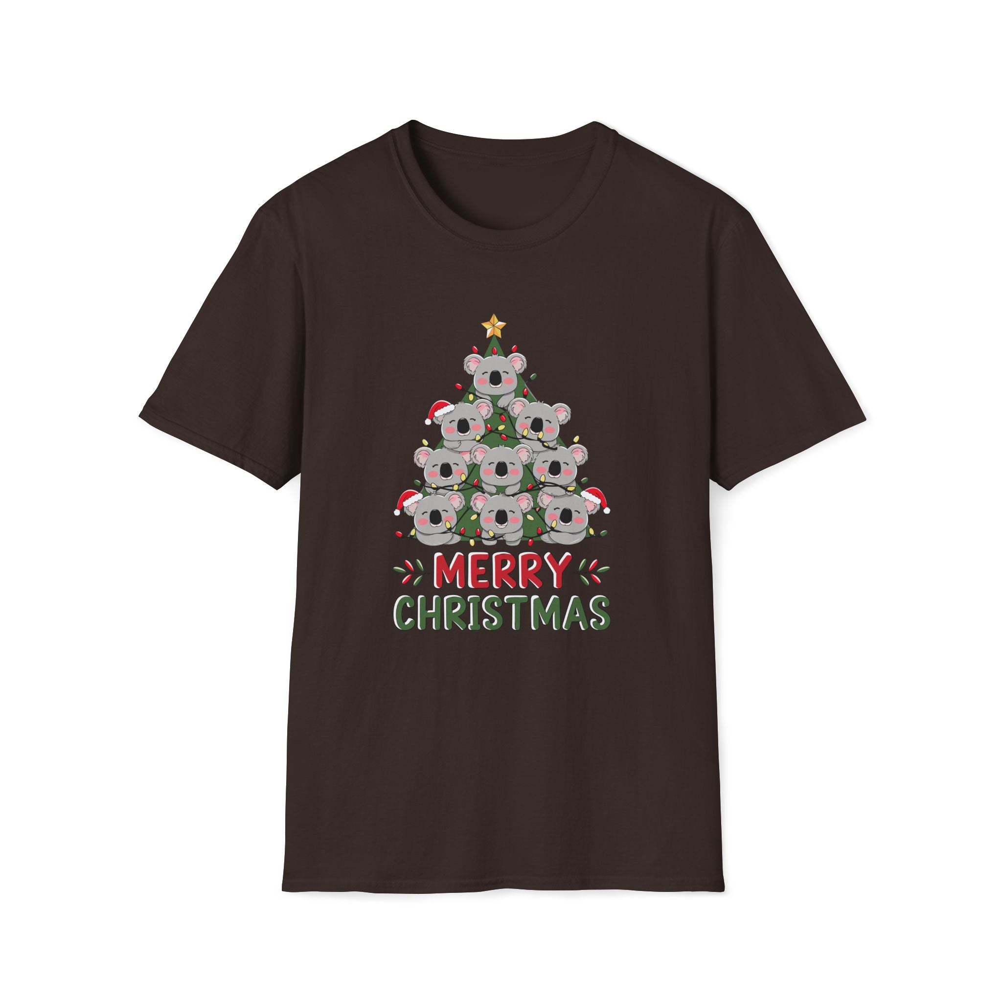 Australian Koala Christmas Tree - Unisex Softstyle T-Shirt