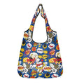 Comic Book Blue 3 Pack of Foldable Shopping Bags Default Title 3-Pack Shopping Bags comic Printed Offshore