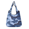Blue Camouflage 3 Pack of Foldable Shopping Bags Default Title 3-Pack Shopping Bags Printed Offshore