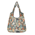 Diamond Cat Pattern 3 Pack of Foldable Shopping Bags Default Title 3-Pack Shopping Bags animal Printed Offshore