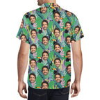 Personalised Add Your Face, Toucan Jungle Mens Casual Hawaiian Shirt Personalised Hawaiian Shirt Printed Offshore