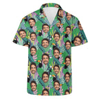 Personalised Add Your Face, Toucan Jungle Mens Casual Hawaiian Shirt Personalised Hawaiian Shirt Printed Offshore