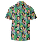 Personalised Add Your Face, Toucan Jungle Mens Casual Hawaiian Shirt Personalised Hawaiian Shirt Printed Offshore