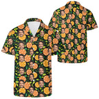 Personalised Add Your Face, Orange Slices Mens Casual Hawaiian Shirt Personalised Hawaiian Shirt Printed Offshore