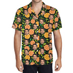 Personalised Add Your Face, Orange Slices Mens Casual Hawaiian Shirt Personalised Hawaiian Shirt Printed Offshore