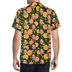 Personalised Add Your Face, Orange Slices Mens Casual Hawaiian Shirt Personalised Hawaiian Shirt Printed Offshore