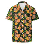 Personalised Add Your Face, Orange Slices Mens Casual Hawaiian Shirt Personalised Hawaiian Shirt Printed Offshore