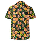 Personalised Add Your Face, Orange Slices Mens Casual Hawaiian Shirt Personalised Hawaiian Shirt Printed Offshore