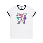 Funny Punctuation AS Colour Women's Ringer Tee