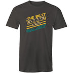The Best Dad In The Galaxy - Mens T-Shirt Charcoal Mens T-shirt Dad Printed In Australia