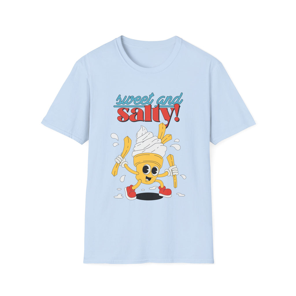 Sweet And Salty, Ice Cream And Fries - Unisex Softstyle T-Shirt