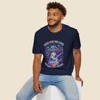 Here For The Cats Alien UFO Unisex T-Shirt Unisex Adult T-shirt animal Globally Fulfilled Sci Fi