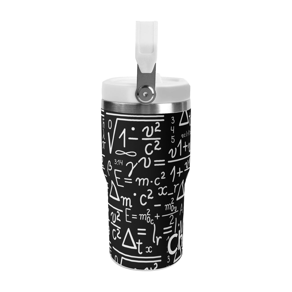 Personalised Mathematics 20oz Stainless Steel Tumbler Screw On Lid With Straw Personalised 20oz Tumbler with Top Handle Maths Printed Offshore